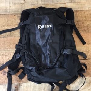 Quest Rio Black Backpack Unisex Organizer Bag‎ Purse Hiking